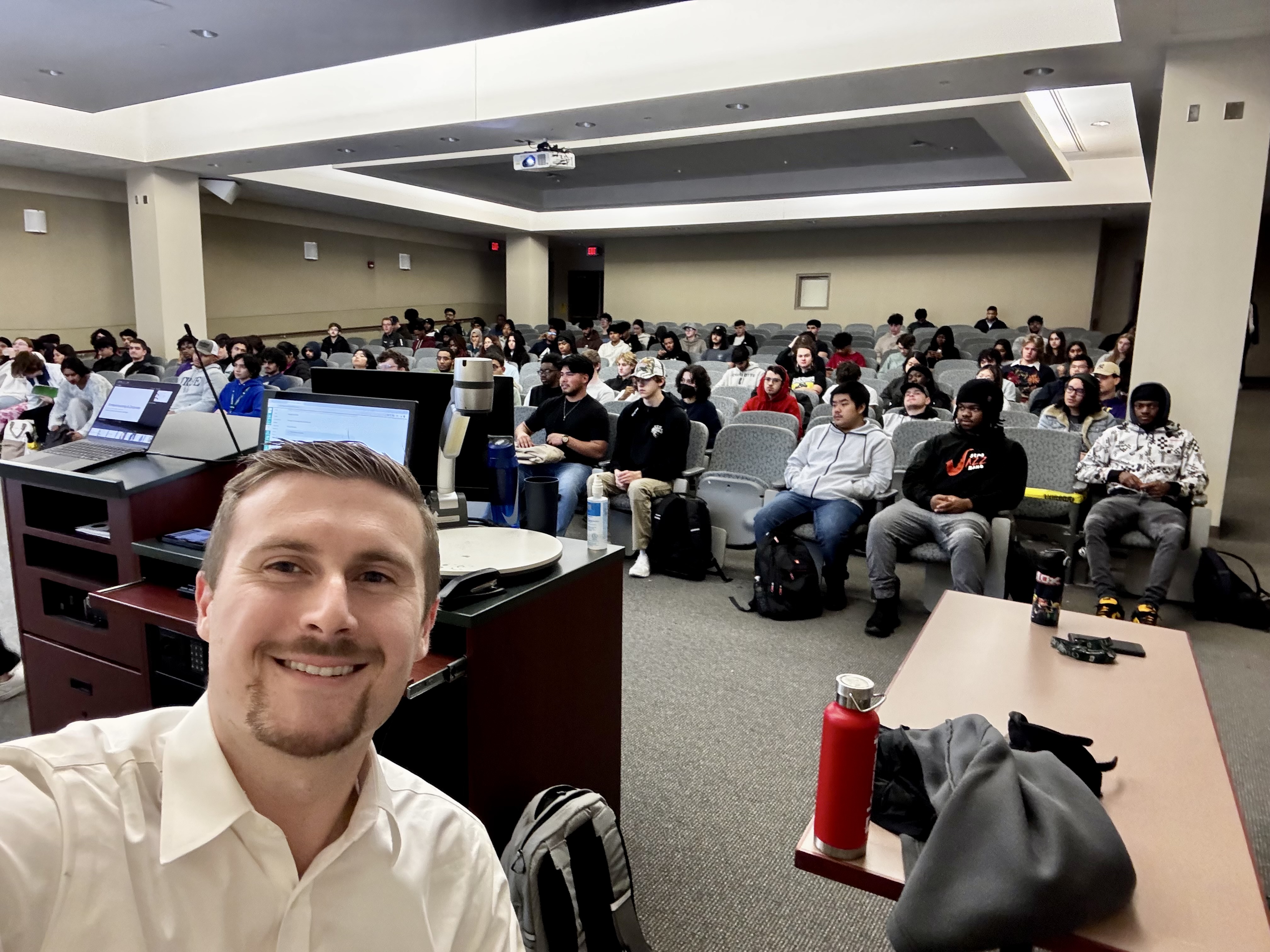 Preston teaching computer and security basics to the community