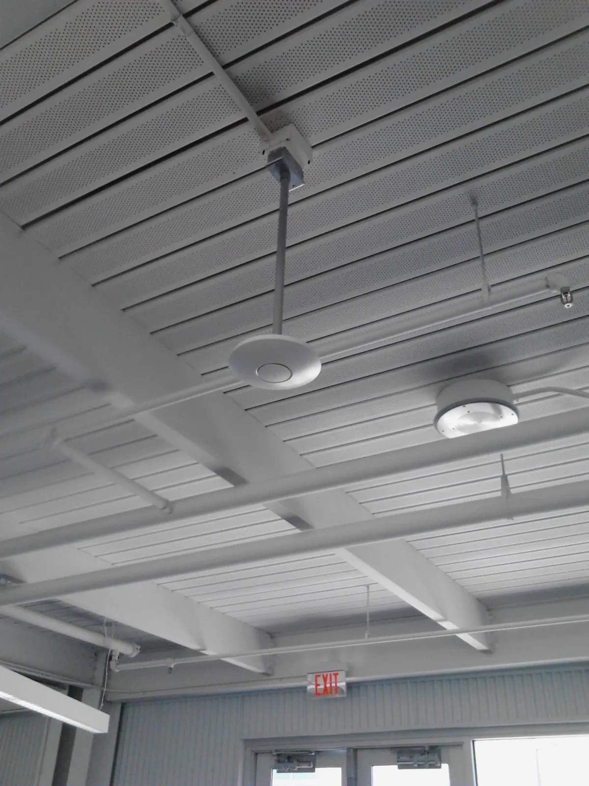 Warehouse Wi-Fi equipment installed for business coverage
