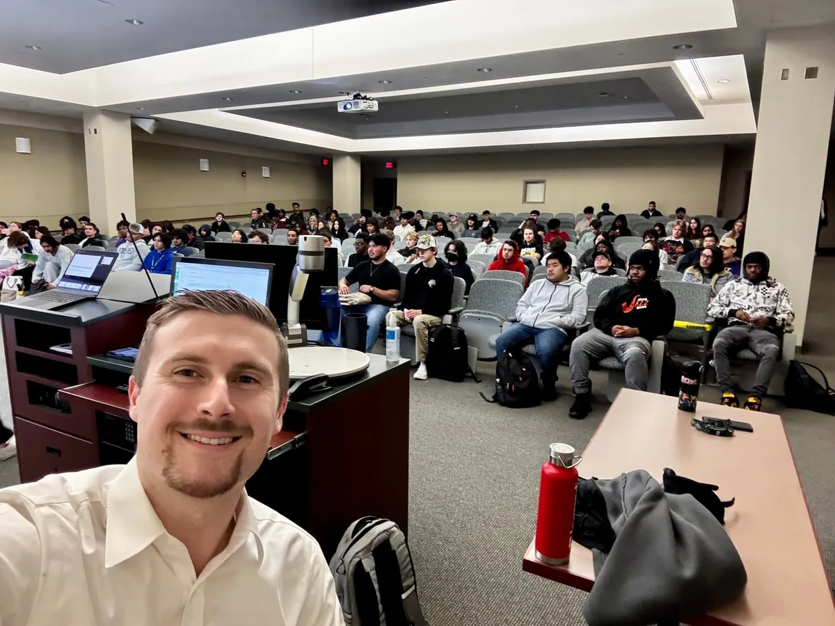 Preston teaching computer and security basics to the community