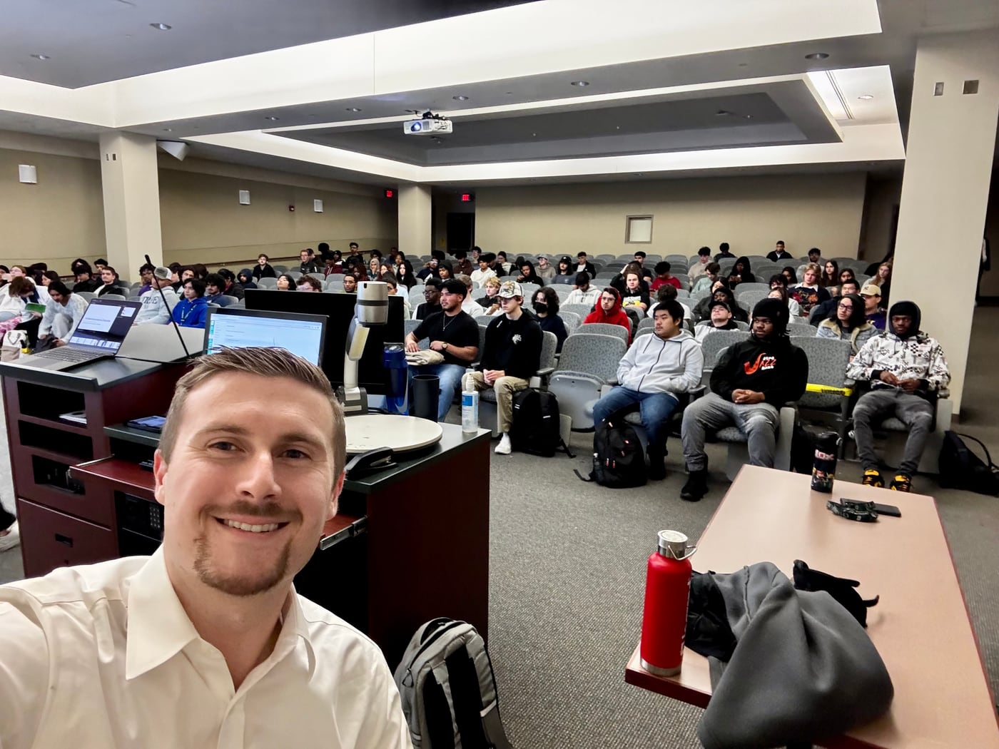 Preston teaching computer and security basics to the community